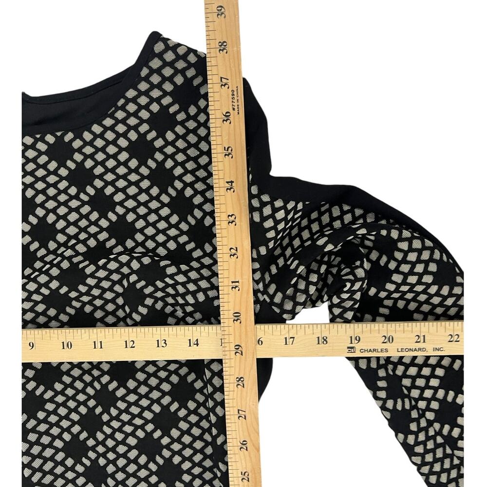 VINCE CAMUTO Long Sleeve Diamond Pattern Midi Dress SZ 10 - Picture 6 of 11